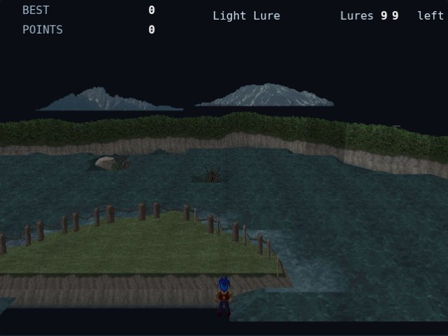 The fishing minigame
