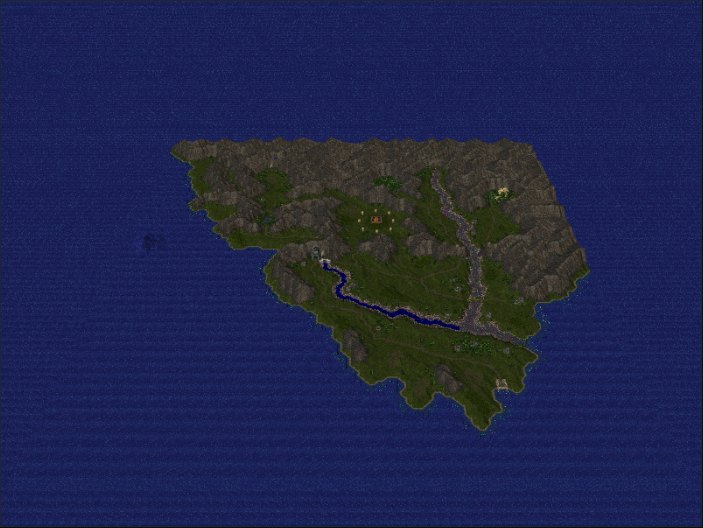 A kingdom's overworld rendered in WebGL