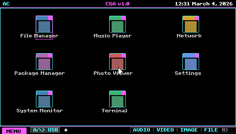 Retro CGA - Mods Tab